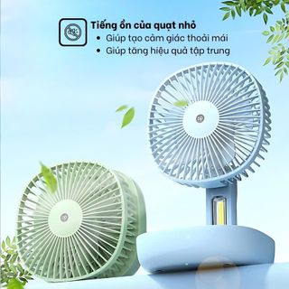 QUẠT SẠC TÍCH ĐIỆN GẤP GỌN DP-7636 (T30)