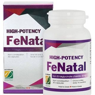 HIGH POTENCY FENATAL - Bổ sung Sắt cho mẹ bầu khỏe mạnh nhập khẩu CANADA
