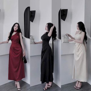 ĐẦM BODY CHÍT EO DÂY CỔ ĐÍNH HOA SIÊU SANG CHẢNH CHO BẠN GÁI