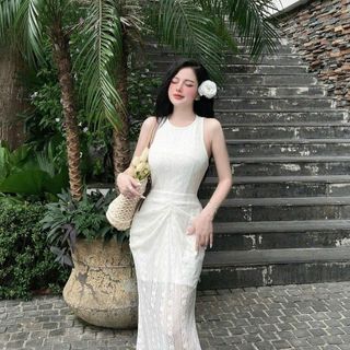 SÉT ÁO DÀI TƠ 2 LỚP XẺ TÀ KÈM QUẦN TUYẾT NHUNG SIÊU XINH CHO BẠN GÁI