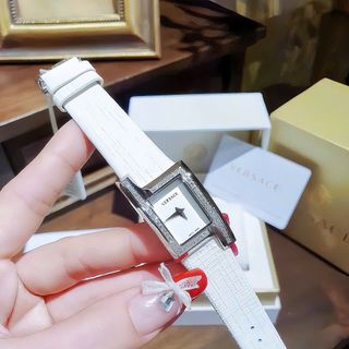 MÓN QUÀ VALENTINE ĐỒNG HỒ NỮ CAO CẤP VERSA DÂY DA MẶT CHỮ NHẬT NIỀNG ĐÁ