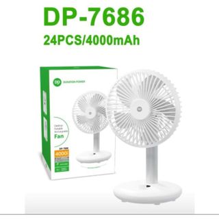 QUẠT SẠC TÍCH ĐIỆN XOAY 4 TỐC ĐỘ DP 7686