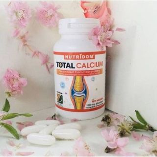 NUTRIDOM TOTAL CALCIUM - Hỗ Trợ Bổ Sung Canxi, Ngăn Ngừa Loãng Xương HÀNG CHÍNH NGHẠCH NK CANADA