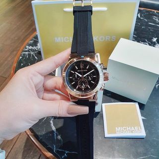 MÓN QUÀ VALENTINE ĐỒNG HỒ NAM TRUNG CẤP MKORS DÂY CAO SU MẶT LỚN