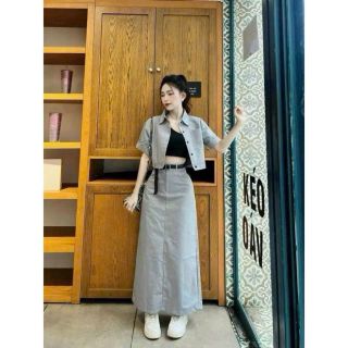 SÉT KAKI KÈM NỊT KÈM ÁO TRONG SIÊU DỄ THƯƠNG CHO NỮ