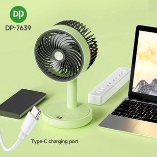 QUẠT SẠC TÍCH ĐIỆN ĐỂ BÀN XOAY DP- 7639