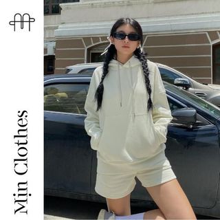 SET NỈ BỘ HOODIE thu đông ( Màu Trắng Kem) -Mịn Clothes