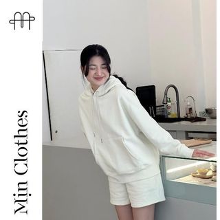 SET NỈ BỘ HOODIE thu đông ( Màu Trắng Kem) -Mịn Clothes