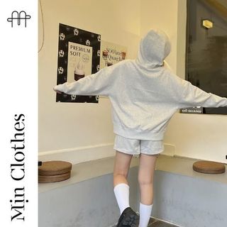 SET BỘ NỈ HOODIE thu đông (Màu Xám Muối Tiêu) - Mịn Clothes