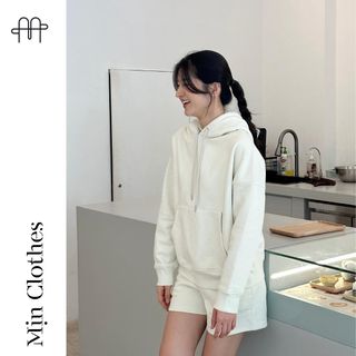 SET BỘ nỉ thu đông HOODIE TRƠN (Đủ bảng màu) nỉ bông cotton ĐL 350gsm - Mịn clothes Áo Nữ