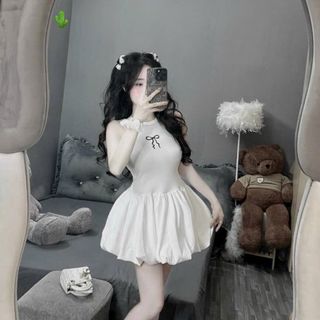 Đầm bí thêu nơ cute - Như Ý Boutique