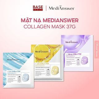 Mặt nạ thạch MediAnswer Collagen Mask 37g Hàn Quốc dưỡng trắng cấp ẩm sâu phục hồi da nhanh chóng - 1 hộp 5 miếng