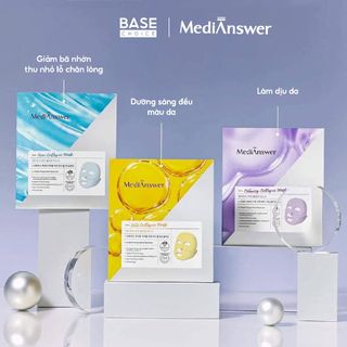 Mặt nạ thạch MediAnswer Collagen Mask 37g Hàn Quốc dưỡng trắng cấp ẩm sâu phục hồi da nhanh chóng - 1 hộp 5 miếng
