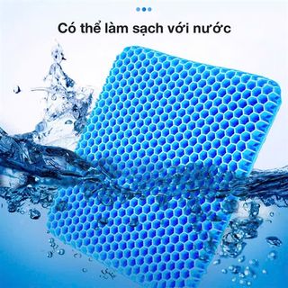 Đệm ngồi silicon màu xanh