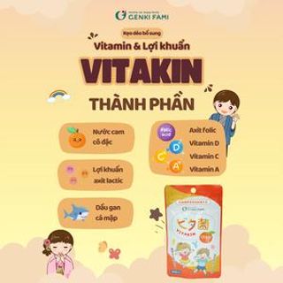 GENKI FAMI KẸO DẺO VITAKIN BỔ SUNG VITAMIN VÀ LỢI KHUẨN