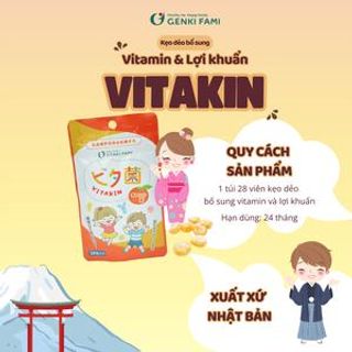 GENKI FAMI KẸO DẺO VITAKIN BỔ SUNG VITAMIN VÀ LỢI KHUẨN