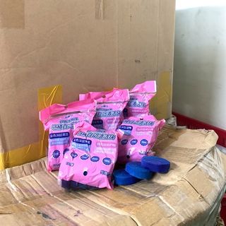 Bịch 10 viên tẩy bồn cầu - Màu hồng