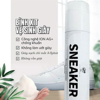 CHAI XỊT VỆ SINH GIÀY SNEAKER TNT CÓ NẮP BÀN CHẢI