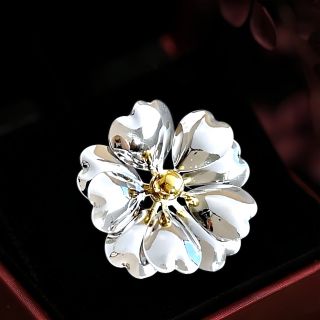 Ghim cài áo hình hoa hợp kim thép thời trang lạ mắt dành cho nữ - 6cm