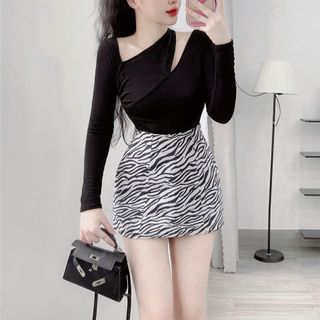 A74- Áo kiểu nữ xẻ vai tay dài thun nhũ phom ôm, áo hở vai, áo kiểu nữ đẹp, áo xinh, áo mặc tết cho nữ Women