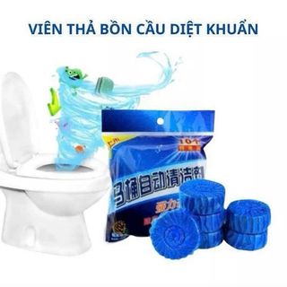 BỊCH 10 VIÊN TẨY BỒN CẦU HÀN QUỐC - Màu Xanh