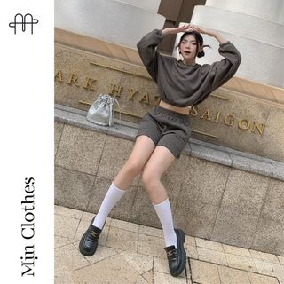 SET CROPTOP RÊU TỐI - Mịn Clothes