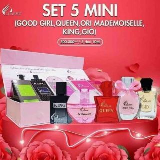 Set 5 Chai Nước Hoa Charme