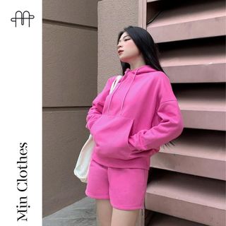 Set Bộ Hoodie Hồng- Mịn Clothes