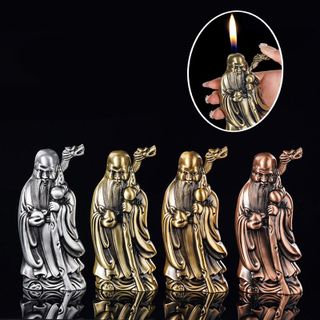 BẬT LỬA HÌNH ÔNG THỌ CÓ ĐÈN NHẤP NHÁY (KHÔNG HỘP) - XÀI GAS