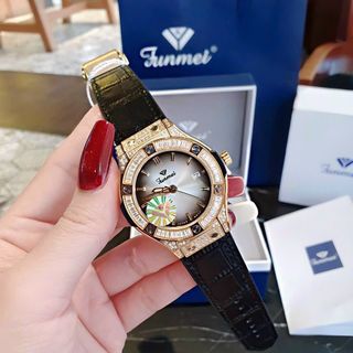 MÓN QUÀ VALENTINE ĐỒNG HỒ NỮ CHÍNH HÃNG FUNMEI F1503L CAO SU FULLBOX