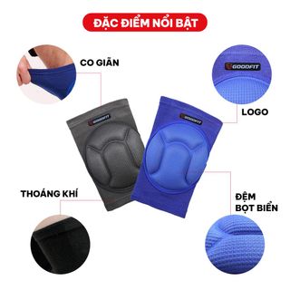 Bó gối thể thao chính hãng co giãn đàn hồi GoodFit GF524K