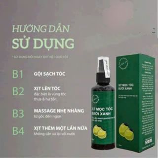 Xịt mọc tóc bưởi xanh chai xịn