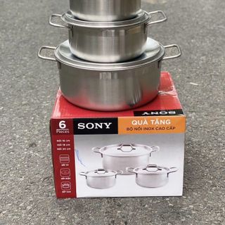 BỘ 3 NỒI SONY INOX CAO CẤP