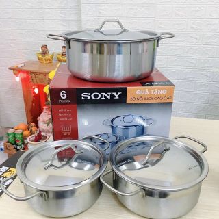 BỘ 3 NỒI SONY INOX CAO CẤP