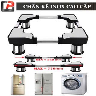 CHÂN MÁY GIẶT, TỦ LẠNH INOX 304 LOẠI LỚN 250 ĐẾN 450 LÍT