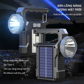 ĐÈN PIN CẦM TAY NĂNG LƯỢNG MẶT TRỜI ST8801