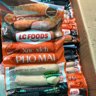 Xúc xích nhân phô mai tan chảy LC 400gram 8 cây