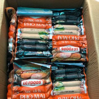 Xúc xích nhân phô mai tan chảy LC 400gram 8 cây