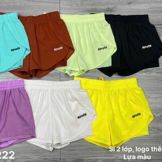Quần đùi nữ 2 lớp Size m l xl xxl Ri 2222
