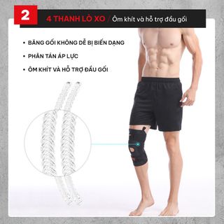 Đai bảo vệ đầu gối cao cấp, phòng ngừa chấn thương Goodfit GF525K