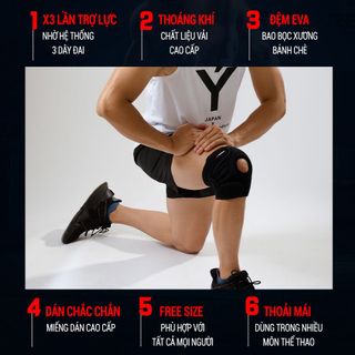 Đai bảo vệ khớp gối co giãn, thoáng khí GoodFit GF523K