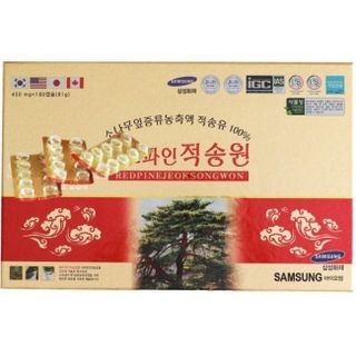 Tinh dầu Thông Đỏ Chính Phủ Samsung Red Pine Jeok Song Won Hàn Quốc hộp 180 viên