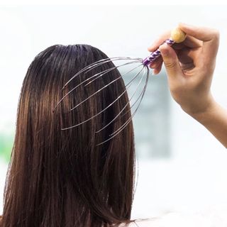 Cây Massage Đầu Thư Giãn, Dụng Cụ Mát Xa Da Đầu, Gậy Gãi Đầu Hình Bạch Tuộc Lưu Thông Tuần Hoàn Máu - Cây mát xa đầu bạch tuộc giá sỉ