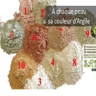 Bột đất sét kaolin trắng / vàng/ đỏ / xanh / nâu / đen