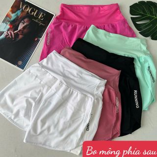 Quần đùi nik running 2 lớp cạp thun lưng cao mới Phom chất chuẩn đẹp Size m.l.xl.xxl(ri8c) Ri 2222 Tách nửa ri được