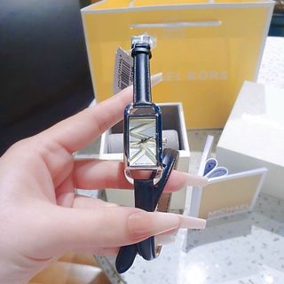 MÓN QUÀ VALENTINE ĐỒNG HỒ NỮ CAO CẤP MỚI NHẤT MKORS 4722 4721 DÂY DA 2 VÒNG TAY