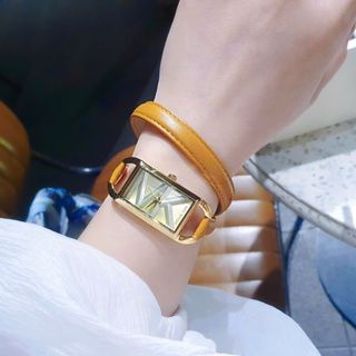 MÓN QUÀ VALENTINE ĐỒNG HỒ NỮ CAO CẤP MỚI NHẤT MKORS 4722 4721 DÂY DA 2 VÒNG TAY