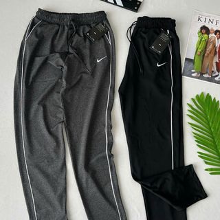 Quần Jogger thun nữ xuông sọc né nik logo thêu mới Phom chất chuẩn đẹp Size m.l.xl.xxl(ri8c) Ri 2222 Tách nửa ri được