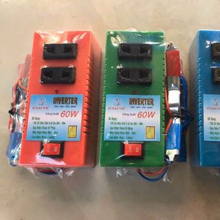Thiết bị biến điện 12v ra 220v công suất 60W