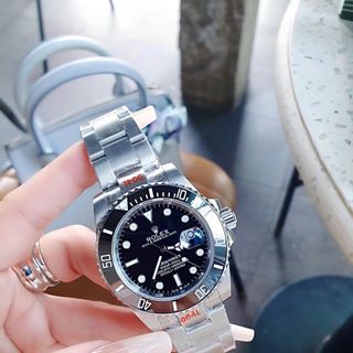 MÓN QUÀ VALENTINE ĐỒNG HỒ NAM SIÊU CẤP MỚI NHẤT RÔLET SUBMARINER MÁY CƠ THUỴ SỸ CỌC QUANG